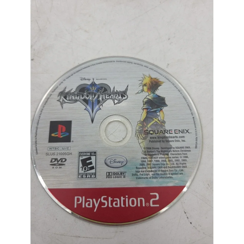 Kingdom Hearts II (PlayStation 2 PS2, 2006) DISC ONLY Tested Works Great